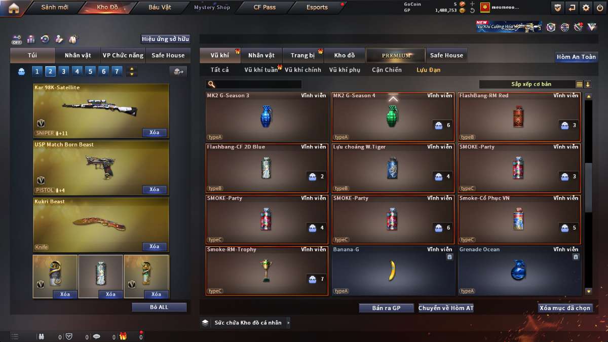 shop acc cf uy tin gia re